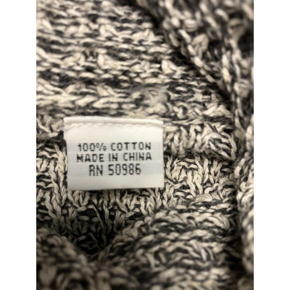 Eight Eight Eight Cowl Neck Tunic Sweater Black/White Size Small - Picture 3 of 7